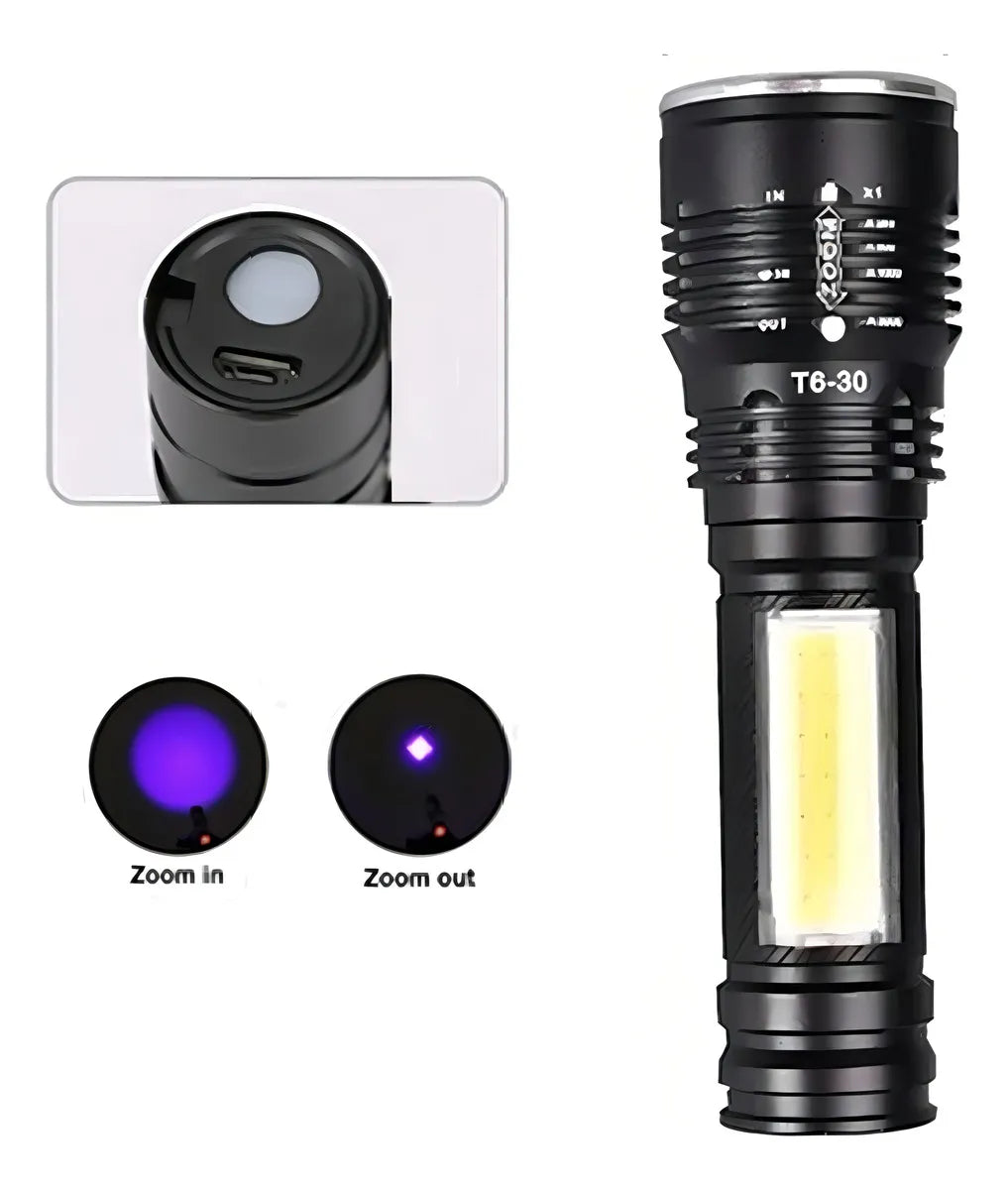 Linterna T6-30 Tactica Mediana